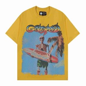 Goldspeed Men's Yellow Surf Graphic Tee